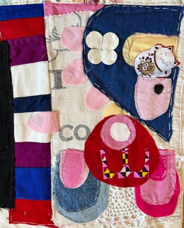 Untitled — fiber collage