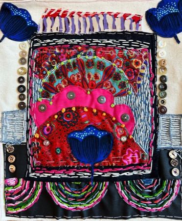 Untitled — fiber collage