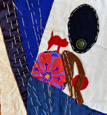 Untitled — fiber collage