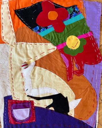 Untitled — fiber collage