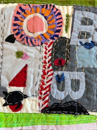 Untitled — fiber collage