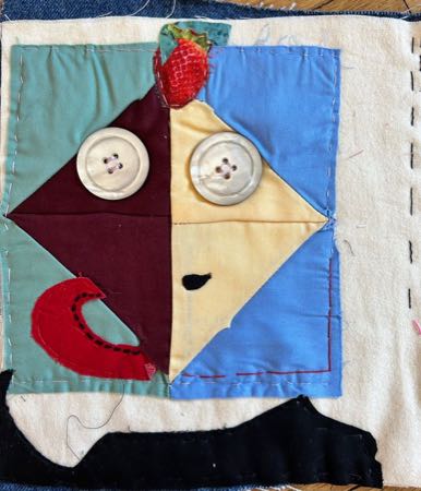 Untitled — fiber collage