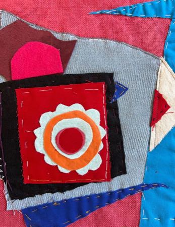 Untitled — fiber collage