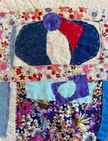 Untitled — fiber collage